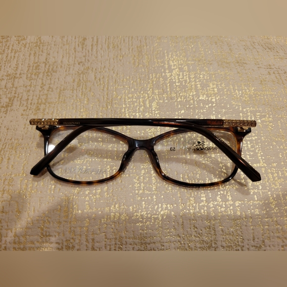 Swarovski SK 5239 052 Havana Tortoise Cateye Eyeglasses Frame 53-15-140 - Picture 10 of 16